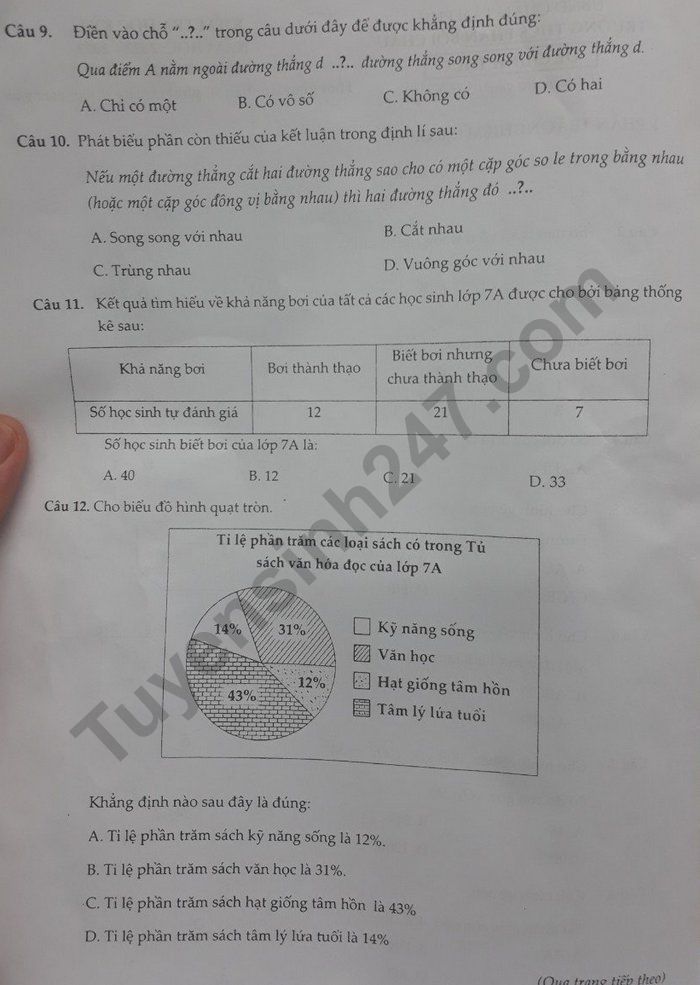 De thi HK 1 lop 7 mon Toan nam 2022 - THCS Phan Boi Chau