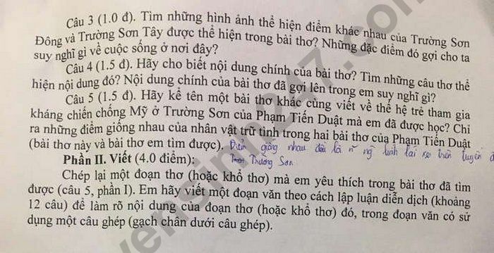 De thi hoc ki 1 lop 9 nam 2022 mon Van - Phong GD Hoai Duc