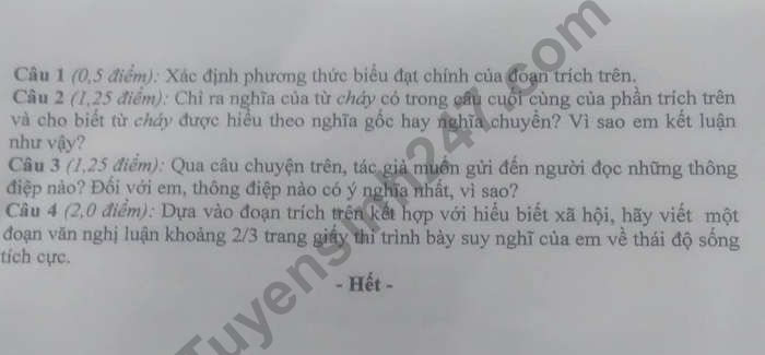 De thi HK 1 lop 9 mon Van 2022 Quan Bac Tu Liem