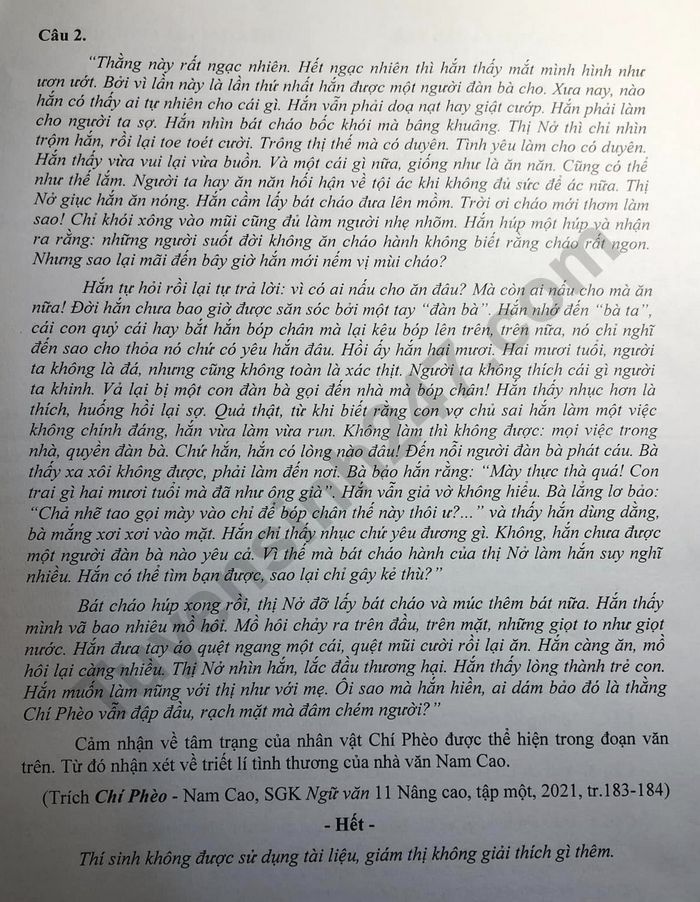 De kiem tra ki 1 mon Van lop 11 - So GDDT Tinh Son La nam 2022