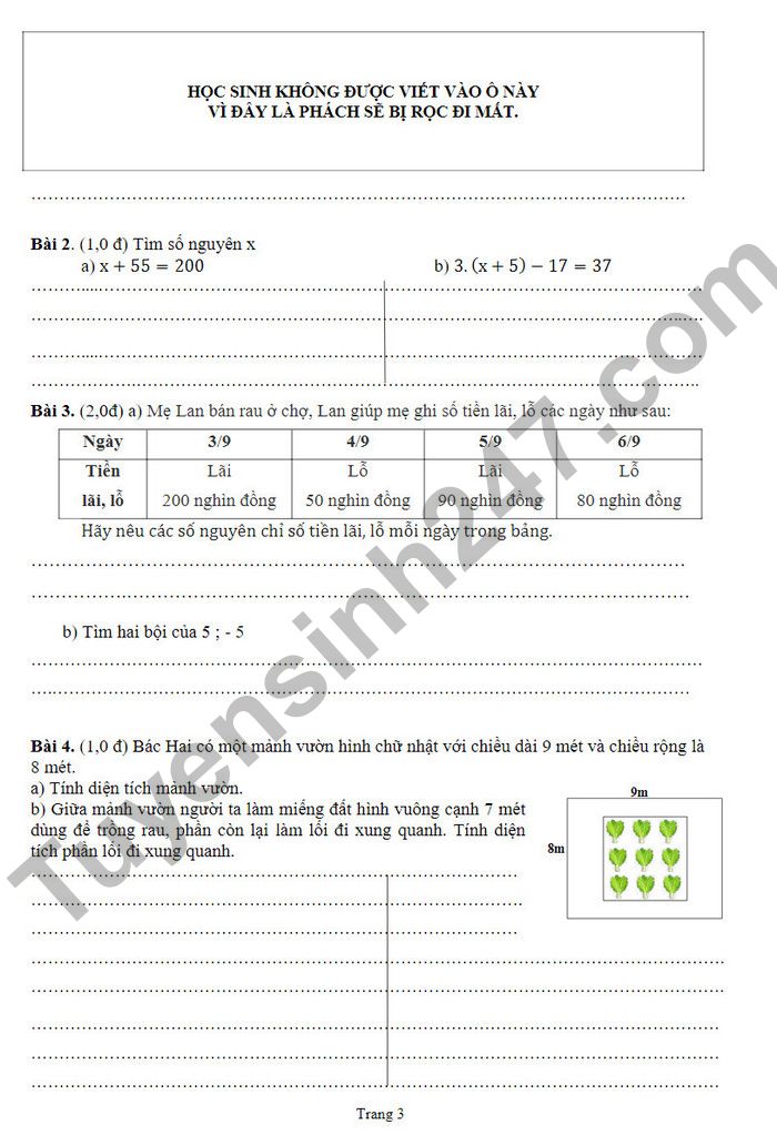 De thi ki 1 mon Toan lop 6 TP Thu Duc 2022 (Co dap an)