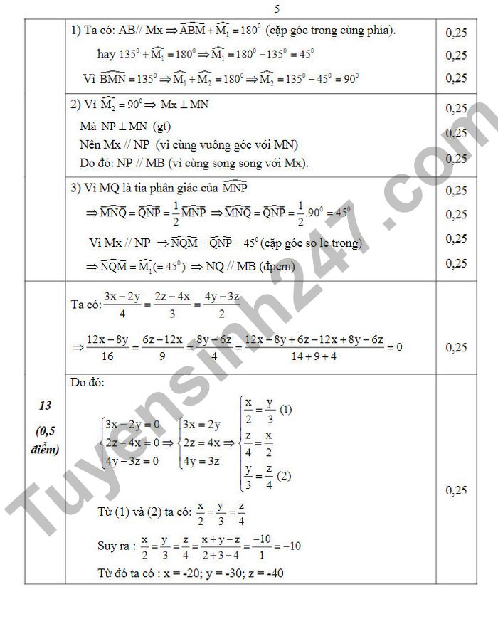 De kiem tra ki 1 mon Toan lop 7 TP Ninh Binh 2022 (Co dap an)