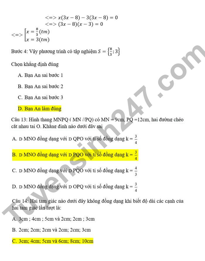 De thi giua hoc ki 2 mon Toan lop 8 THCS Duc Giang 2022 (Co dap an)