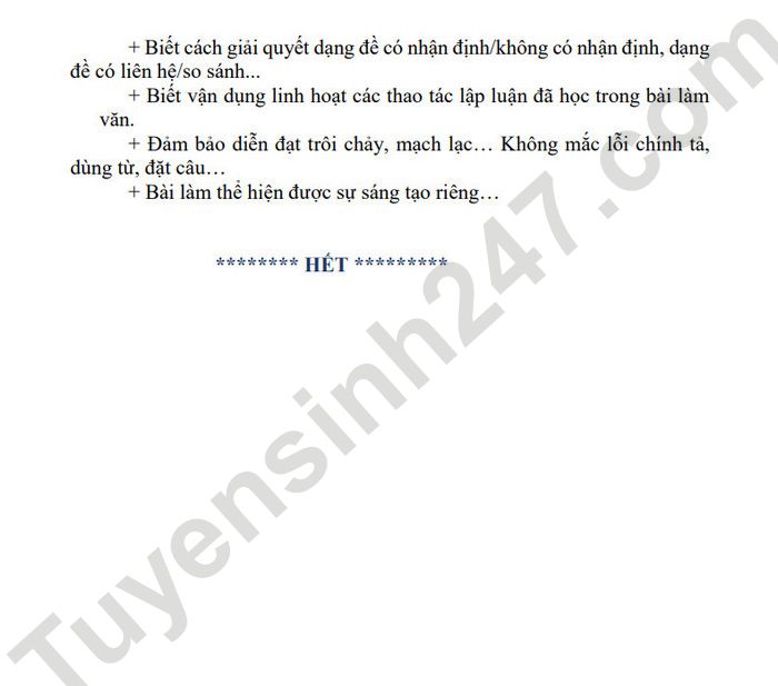 De cuong on tap giua ki 2 lop 11 mon Van 2023 THPT Viet Duc