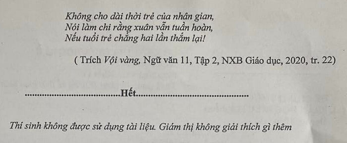De thi giua ki 2 mon Van lop 11 nam 2023 - Huu Nghi T78