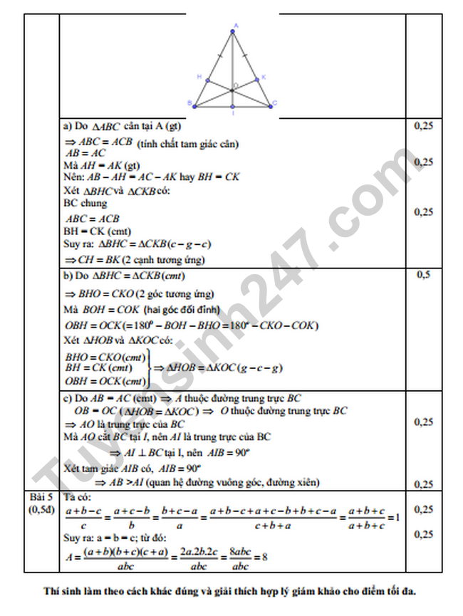 De kiem tra giua ki 2 lop 7 mon Toan nam 2023 - TH THCS Tay Ha Noi