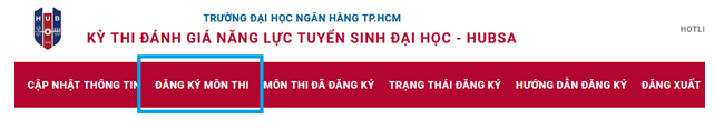 Huong dan dang ky thi danh gia nang luc DH Ngan hang TPHCM 2023
