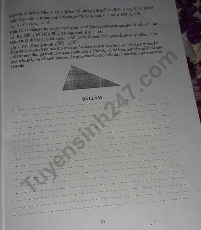 De giua ki 2 lop 7 nam 2023 mon Toan - TH & THCS Bang Coc