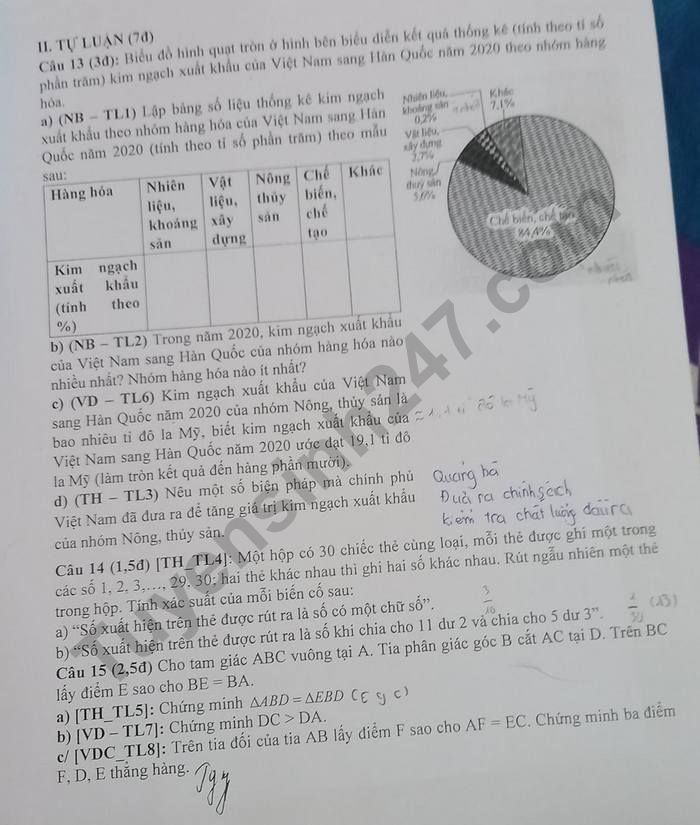De giua ki 2 lop 7 nam 2023 mon Toan - THCS Cua Ong