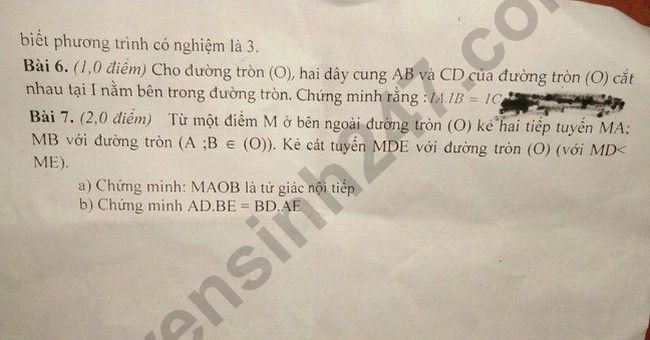 De giua ki 2 lop 9 nam 2023 mon Toan - THCS Bac Son
