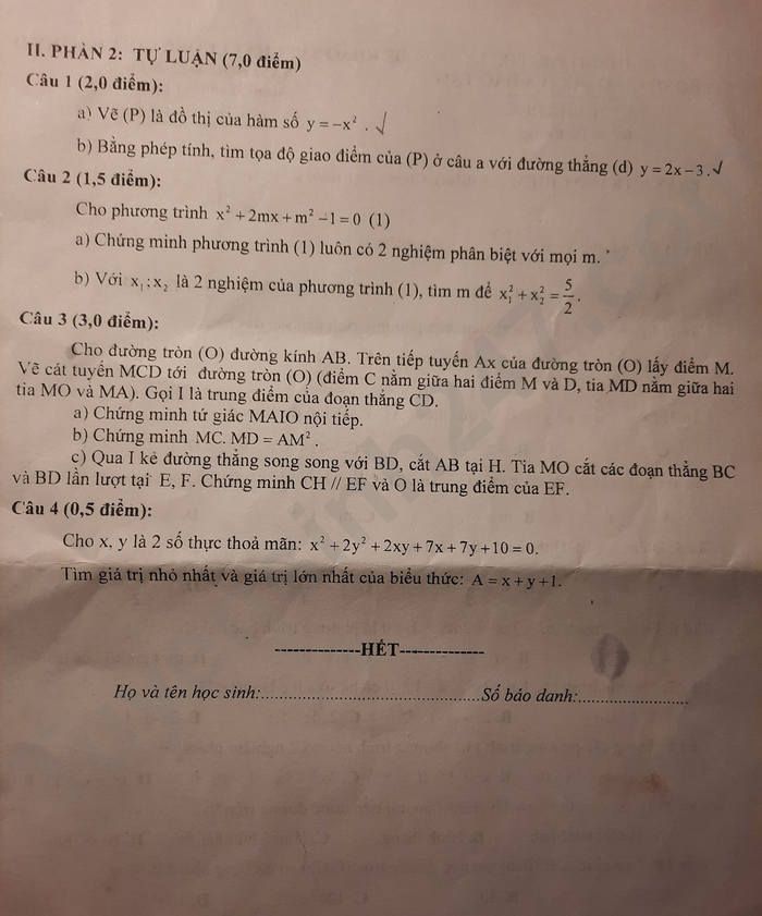 De thi giua ki 2 mon Toan 2023 lop 9 - TP Phu Ly