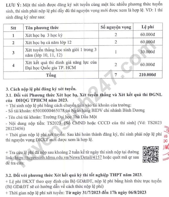 Dai hoc Thu Dau Mot cong bo thong tin tuyen sinh 2023