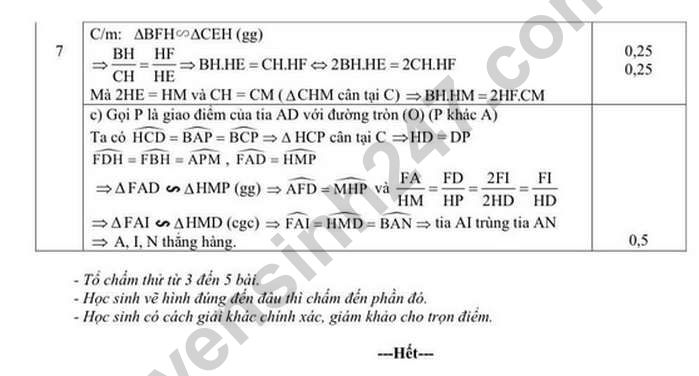 De hoc ki 2 lop 9 nam 2023 mon Toan - Phong GD Thu Duc (Co dap an)