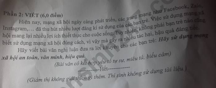 De thi hoc ki 2 lop 8 mon Van nam 2023 - Phong GD Binh Chanh