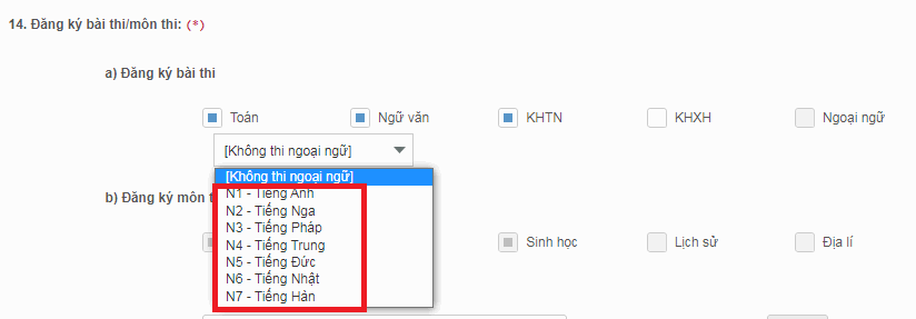 Nhung luu y khi dang ky du thi tot nghiep THPT 2023