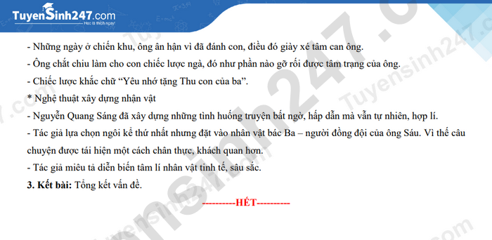 Dap an de thi vao lop 10 mon Van tinh Binh Phuoc 2023