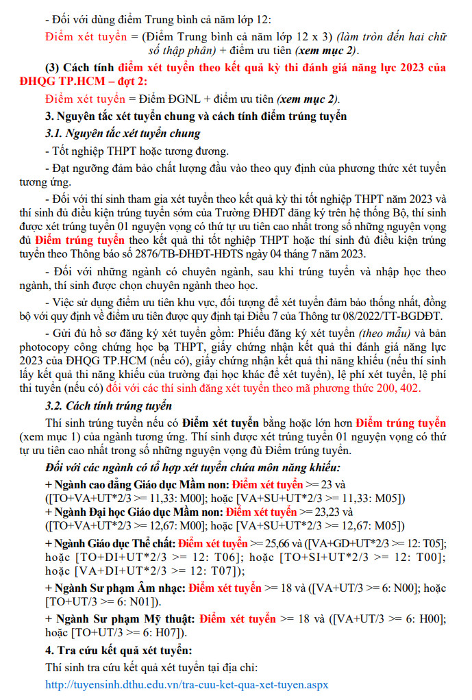 Diem chuan trung tuyen Dai hoc Dong Thap nam 2023