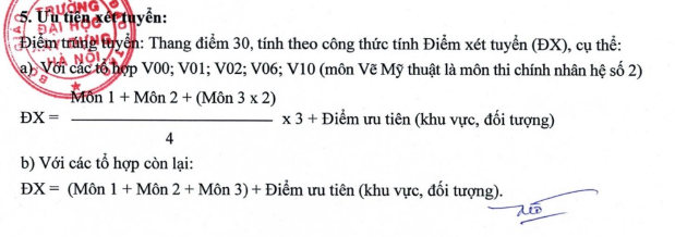 Diem chuan trung tuyen Dai hoc Xay dung Ha Noi nam 2023