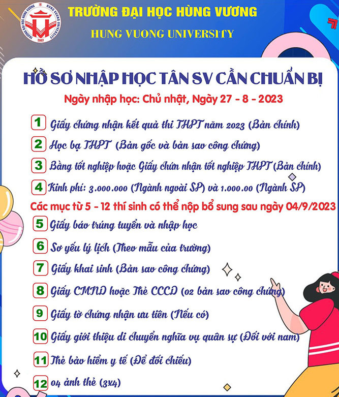 Dai hoc Hung Vuong huong dan nhap hoc nam 2023