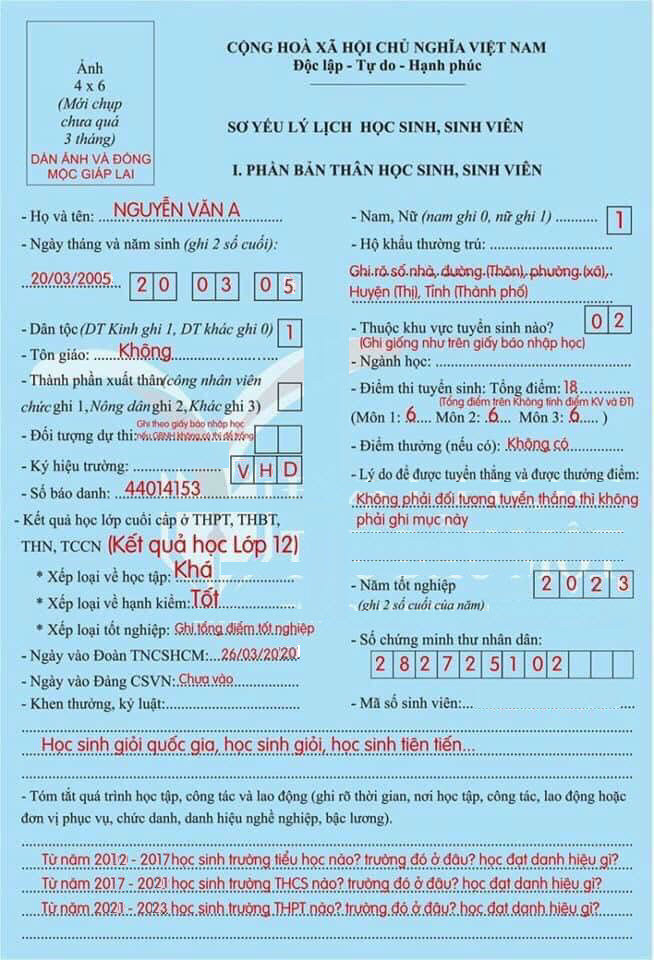 Dai hoc Cong nghiep Viet Hung huong dan thu tuc nhap hoc 2023