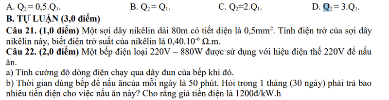De thi giua ki 1 mon Ly lop 9 nam 2023 - THCS Ngo Gia Tu