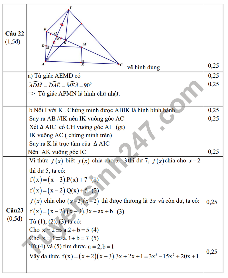 De thi giua ki 1 nam 2023 mon Toan lop 8 - THCS Viet Tien