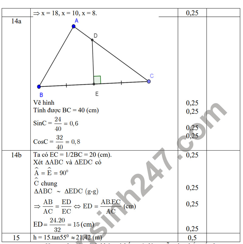 De thi giua ki 1 mon Toan lop 9 - THCS 19.8 nam 2023