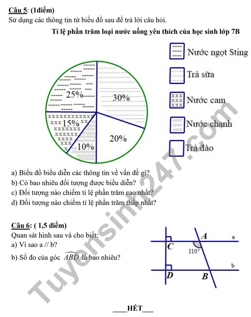 De tham khao ki 1 mon Toan lop 7 - THCS Tan Thanh Dong 2023