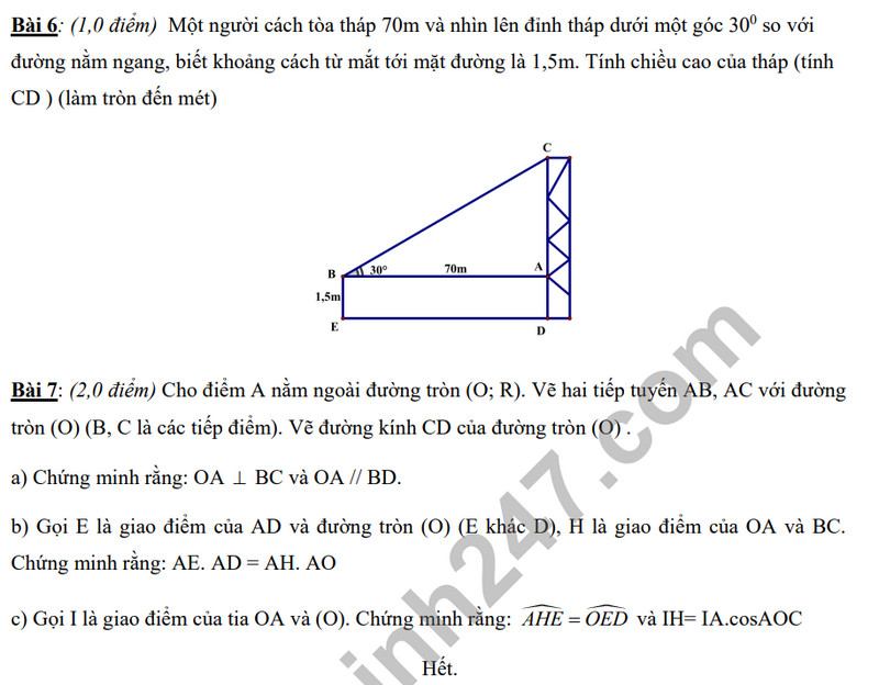 De tham khao ki 1 mon Toan lop 9 - TH&THCS Tan Trung 2023