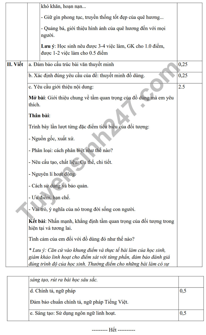 De thi ki 1 nam 2023 mon Van lop 8 - THCS Lai Thanh