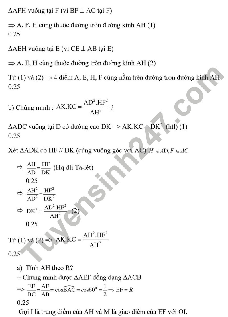 De thi cuoi ki 1 mon Toan lop 9 - THCS Trung Son 2023