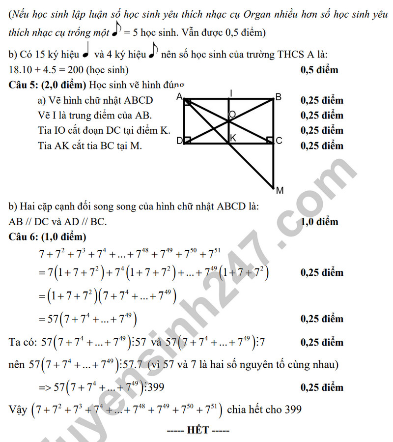 De thi ki 1 mon Toan lop 6 - Phong GD quan 8 nam 2023 (Co dap an)