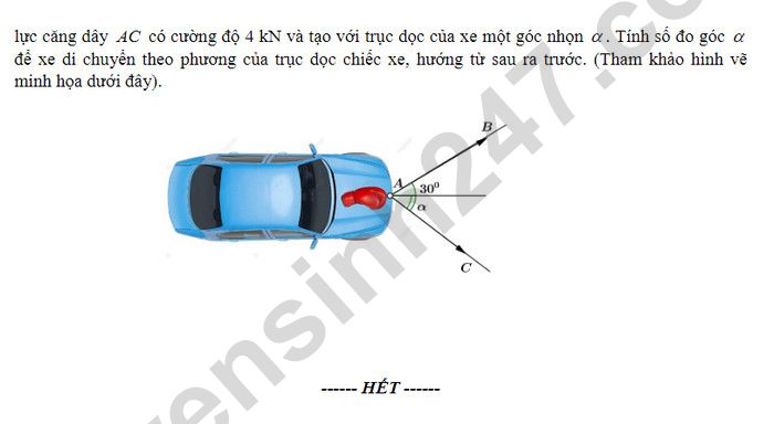 De thi cuoi ki 1 mon Toan lop 10 - THPT Chuyen Huynh Man Dat 2023 (Co dap an)