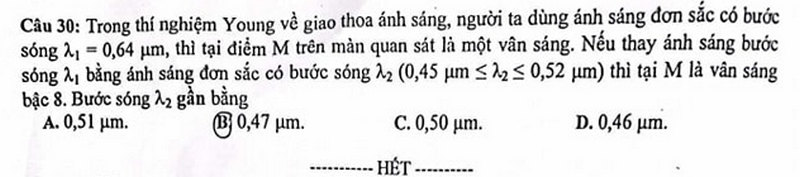 De kiem tra cuoi ki 1 lop 11 mon Li 2023 - THPT Gia Dinh (Co dap an)