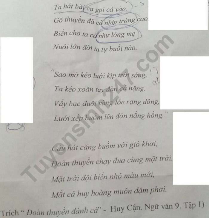De thi cuoi ki 1 mon Van lop 9 - THCS Dan Truong Hoi 2023