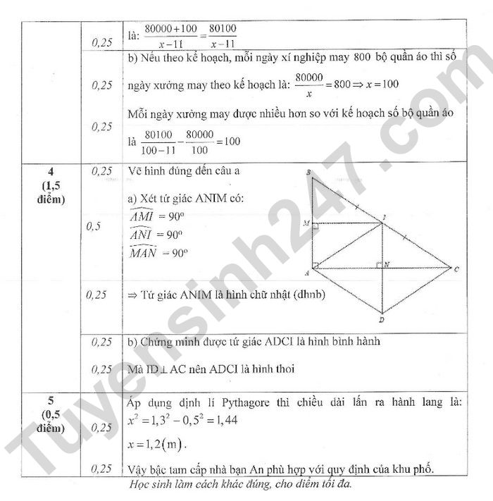 De thi hoc ki 1 lop 8 mon Toan 2023 - THCS Phuc Dong (Co dap an)