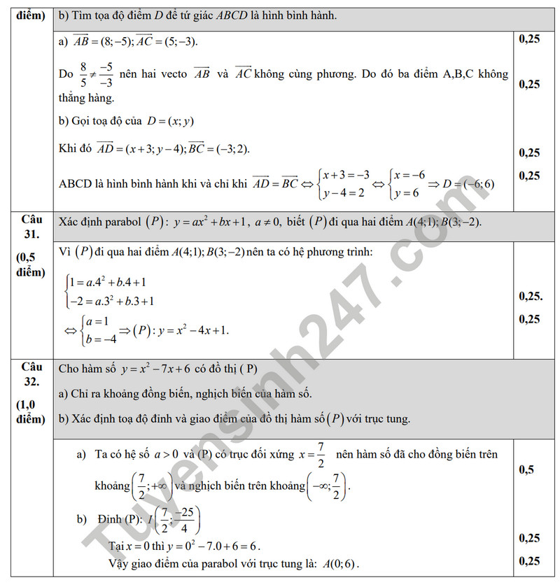 De thi cuoi ki 1 mon Toan lop 10 - THPT Phan The Hien 2023 (Co dap an)
