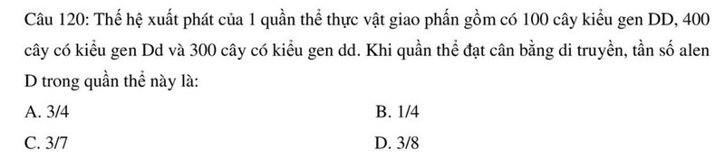 De thi cuoi ki 1 mon Sinh lop 12 - So GD Thai Binh 2023