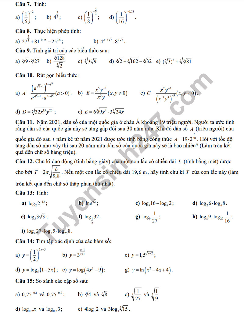 De thi giua ki 2 mon Toan lop 11 - THPT An Khanh 2024 (De on)