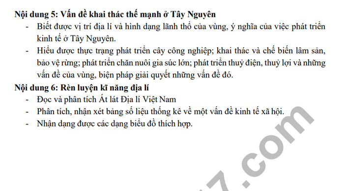 De cuong on tap giua ki 2 mon Dia lop 12 - THPT Xuan Dinh 2024