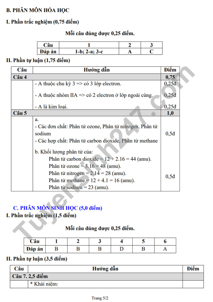De thi giua ki 2 nam 2023 mon Khoa hoc tu nhien lop 7 - tinh Bac Ninh (Co dap an)