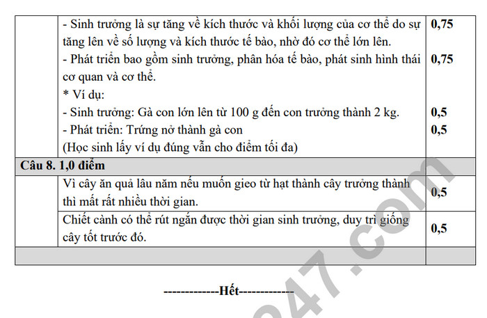 De thi giua ki 2 nam 2023 mon Khoa hoc tu nhien lop 7 - tinh Bac Ninh (Co dap an)