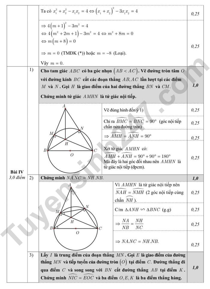 De thi giua ki 2 mon Toan lop 9 nam 2024 - THCS Giang Vo (Co dap an)