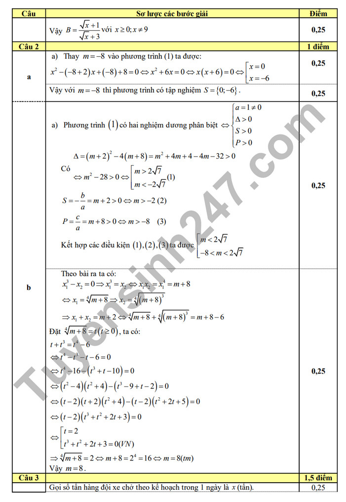 De thi giua ki 2 mon Toan lop 9 - THCS Song Mai 2024 (Co dap an)