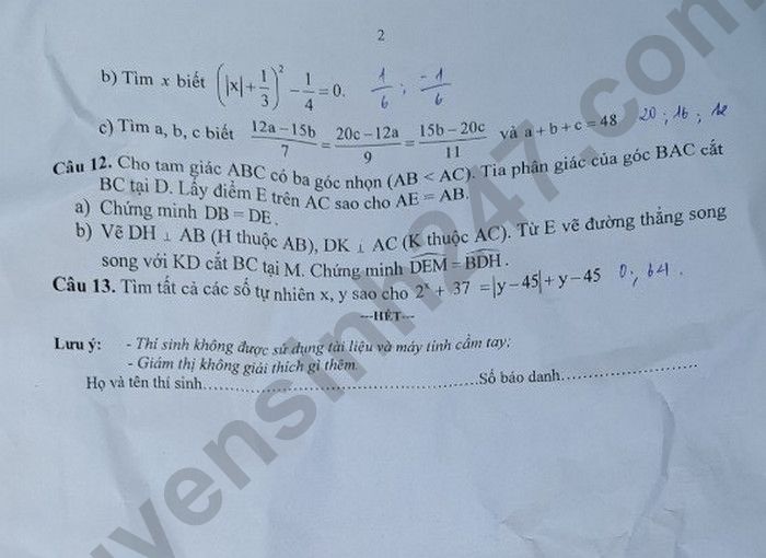 De thi giua ki 2 mon Toan lop 7 nam 2024 - Huyen Duc Tho