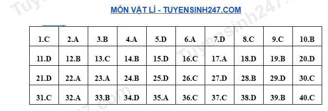 De thi thu tot nghiep THPT mon Ly 2024 - THPT Chuyen Thoai Ngoc Hau (Co dap an)