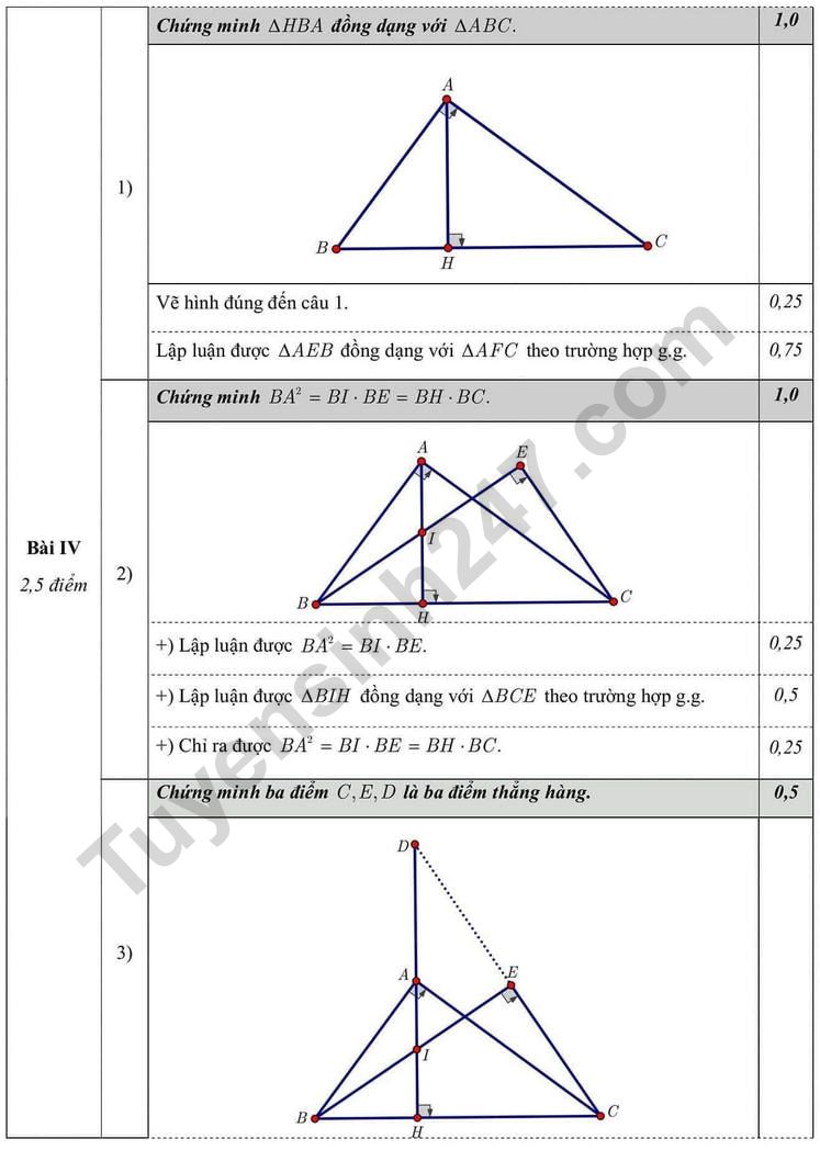 De ki 2 mon Toan lop 8 nam 2024 - THCS Giang Vo (Co dap an)