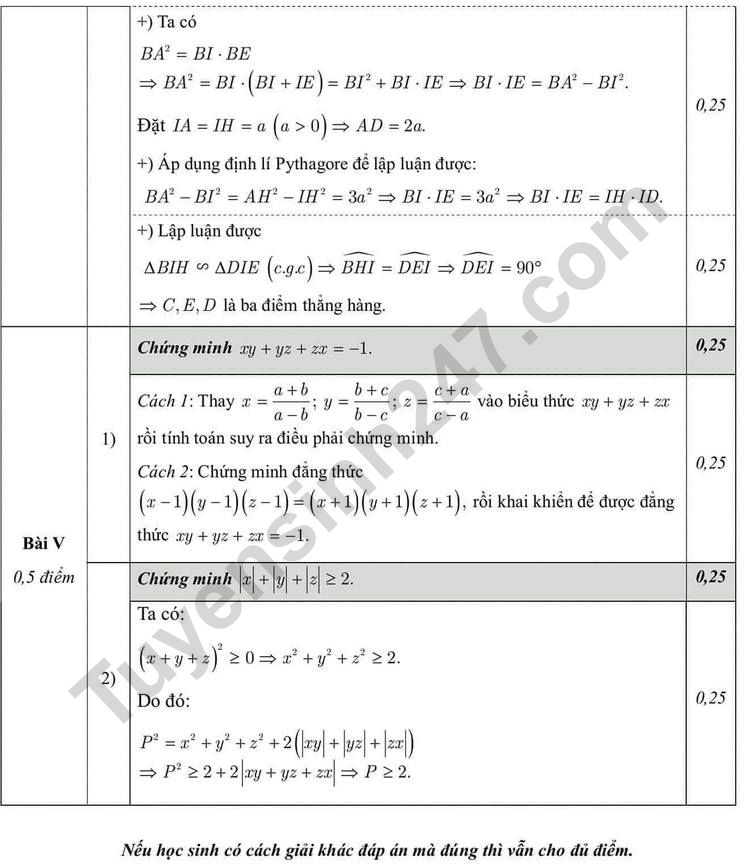 De ki 2 mon Toan lop 8 nam 2024 - THCS Giang Vo (Co dap an)