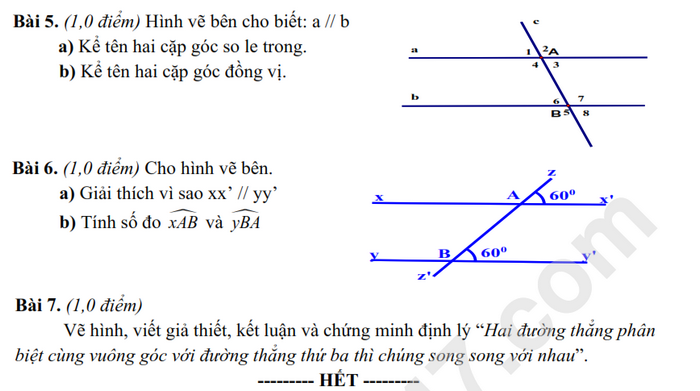 De thi giua ki 1 lop 7 mon Toan 2024 - THCS Dong Hung B (Co dap an)