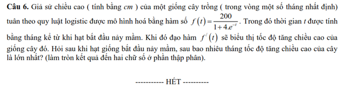 De thi giua ki 1 mon Toan lop 12 nam 2024 - THPT Tran Hung Dao
